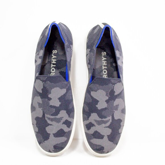 ROTHY’S Original Slip On Sneaker Grey Camo Comfort Shoes Women's Size 11.5 - Picture 4 of 13